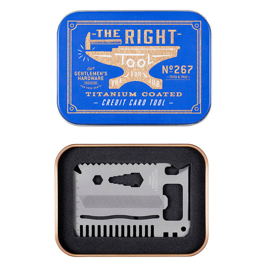 GENTLEMENS HARDWARE Credit Card Tool in Gift Tin