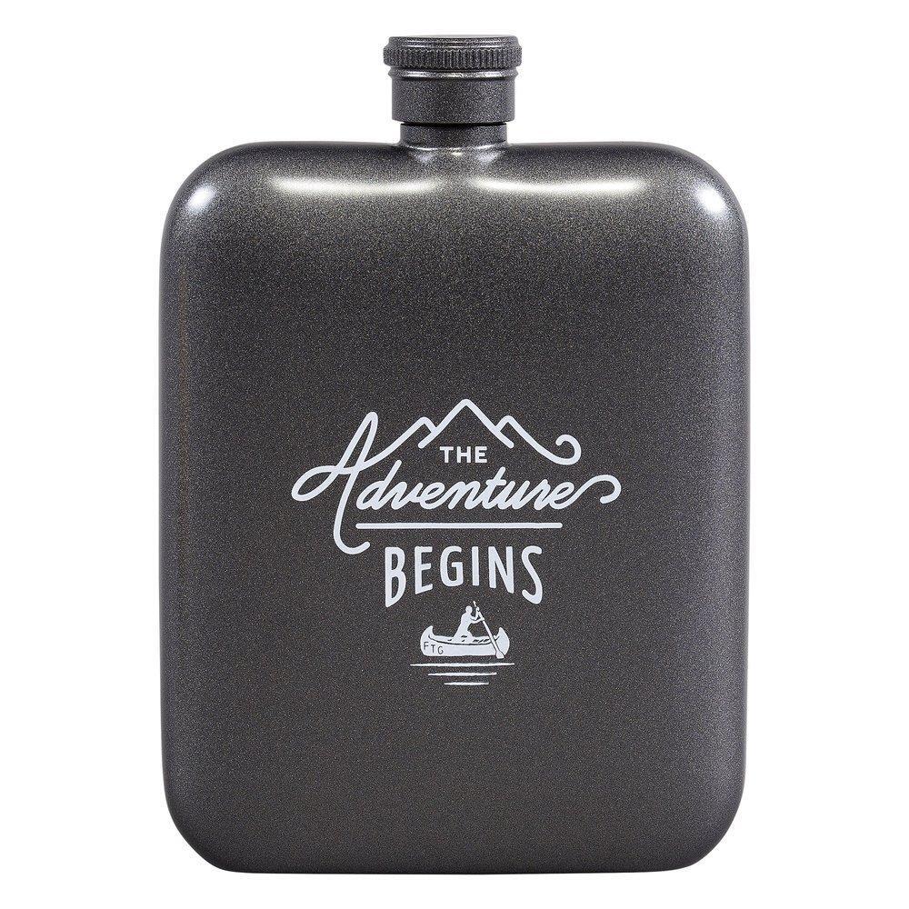 Load image into Gallery viewer, GENTLEMENS HARDWARE Hip Flask - The Adventure Begins