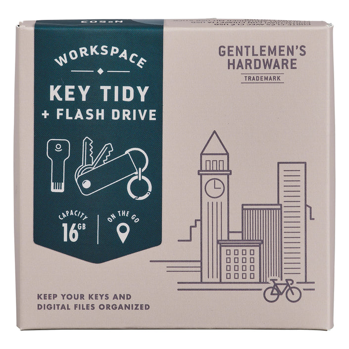 GENTLEMENS HARDWARE Key Tidy with USB Flash Drive 16GB