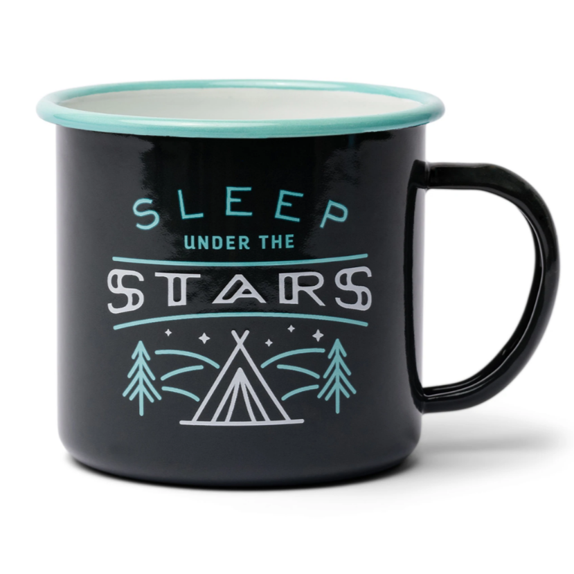 GENTLEMENS HARDWARE Enamel Mug - Sleep Under The Stars 325ml