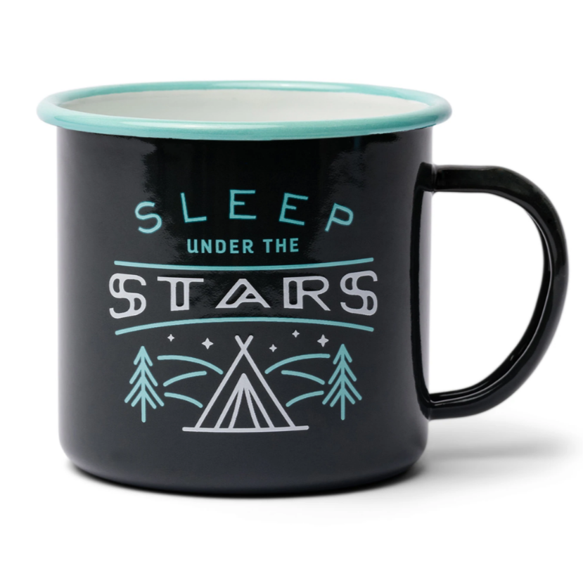 Load image into Gallery viewer, GENTLEMENS HARDWARE Enamel Mug - Sleep Under The Stars 325ml