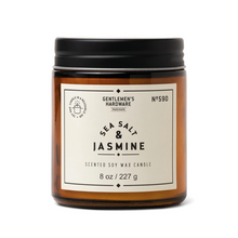 Load image into Gallery viewer, GENTLEMENS HARDWARE Soy Wax Candle - Sea Salt and Jasmine 227g