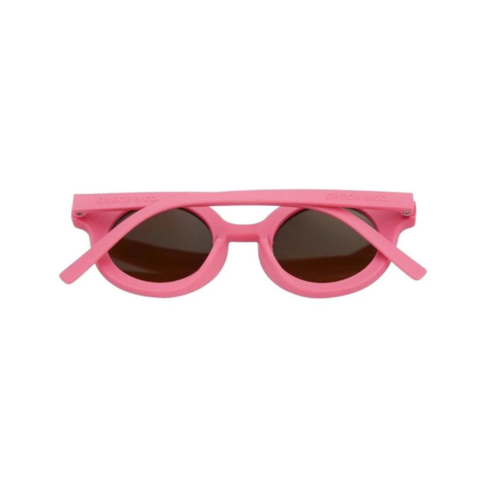 GRECH & CO Child Original Round Bendable Polarized Sunglasses - Bubble Gum (18mth-10yr)