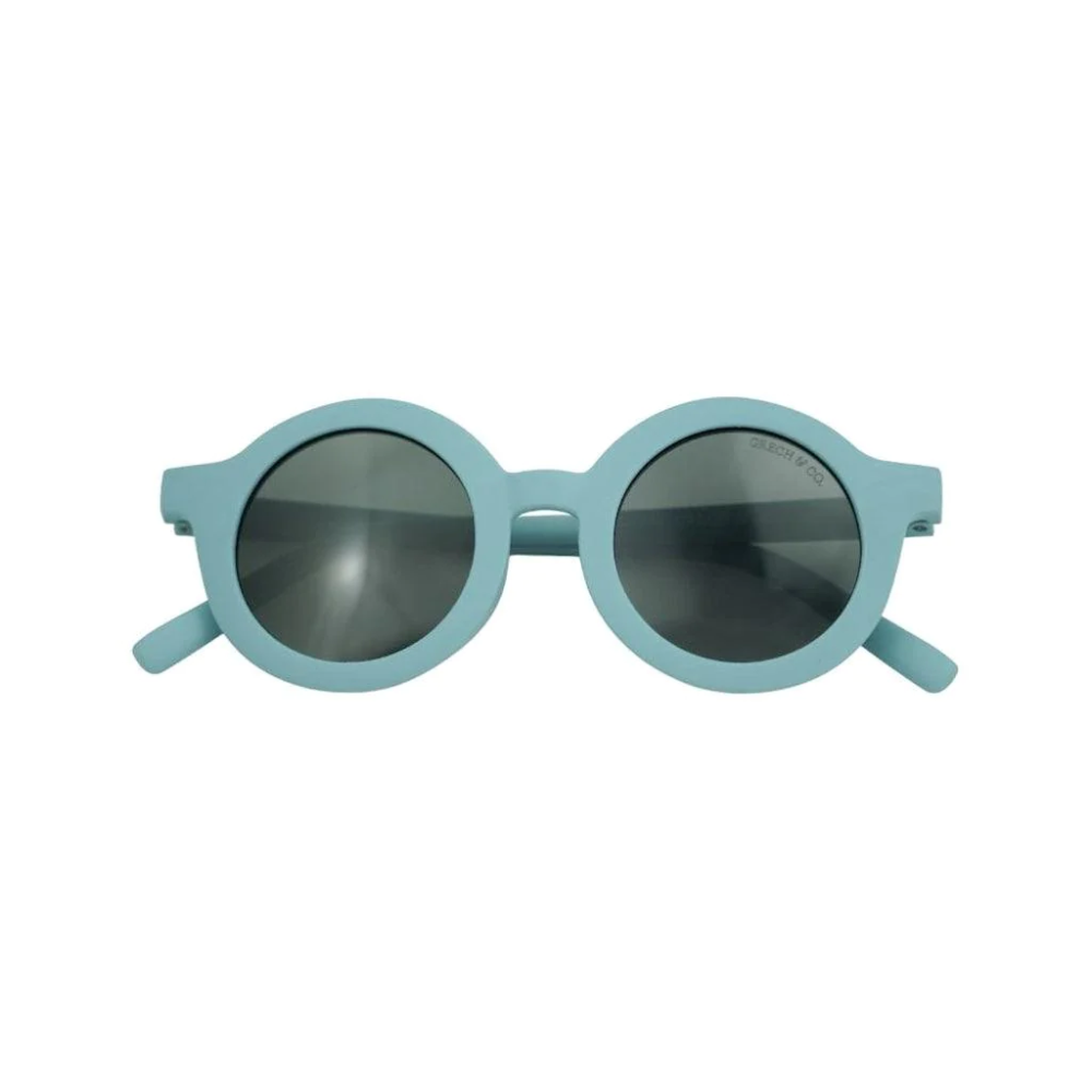 GRECH & CO Child Original Round Bendable Polarized Sunglasses - Sky Blue (18mth-10yr)