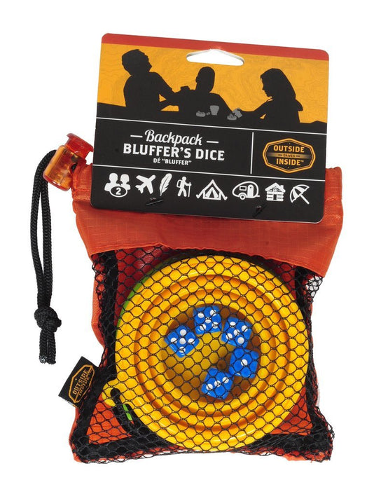 INSIDE OUTSIDE Backpack Bluffer's Dice - Orange & Blue **Limited Stock**