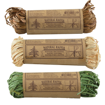 ESSCHERT DESIGN Natural Raffia - Set of 3