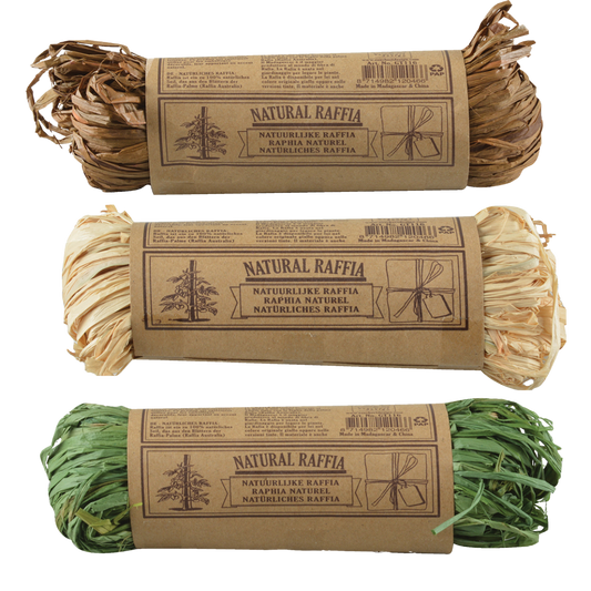 ESSCHERT DESIGN Natural Raffia - Set of 3