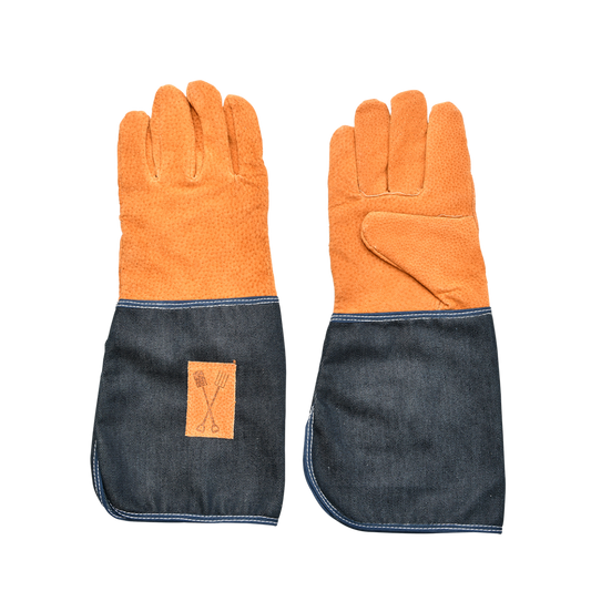 ESSCHERT DESIGN Denim Garden Gloves with Cuffs
