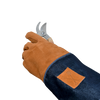 ESSCHERT DESIGN Denim Garden Gloves with Cuffs