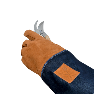 ESSCHERT DESIGN Denim Garden Gloves with Cuffs