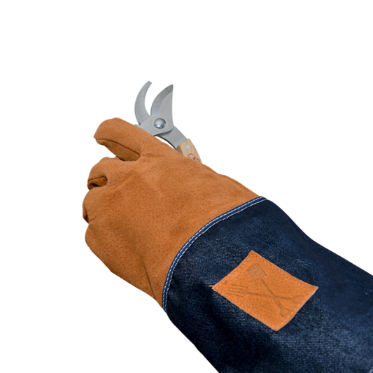 ESSCHERT DESIGN Denim Garden Gloves with Cuffs