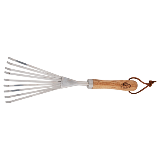 ESSCHERT DESIGN Stainless Steel Hand Leaf Rake