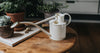 HAWS Gift Boxed Metal Indoor Plant Watering Can 'The Rowley Ripple' 2 Pint (1 Litre) - Cream