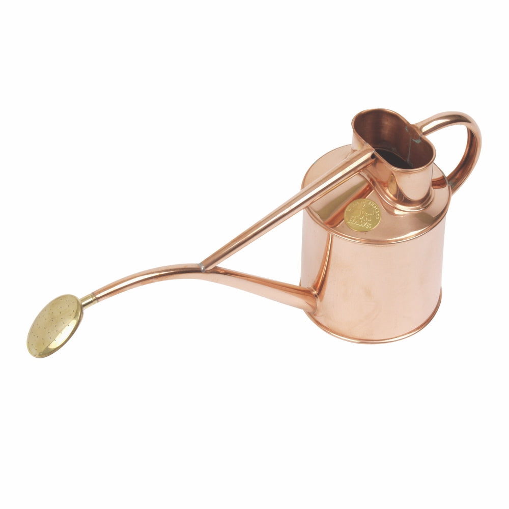 Load image into Gallery viewer, HAWS Gift Boxed Metal Indoor Plant Watering Can &#39;The Rowley Ripple&#39; 2 Pint (1 Litre) - Copper