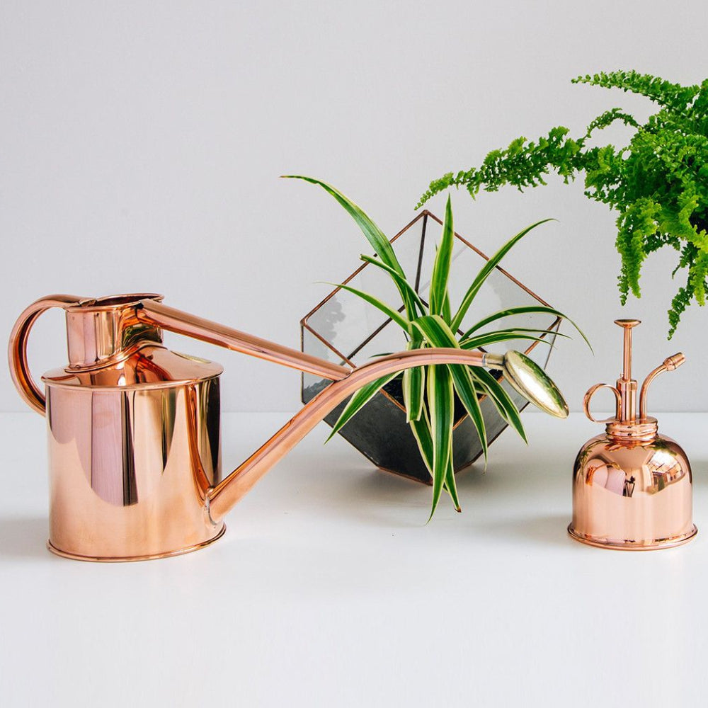 Load image into Gallery viewer, HAWS Gift Boxed Metal Indoor Plant Watering Can &#39;The Rowley Ripple&#39; 2 Pint (1 Litre) - Copper