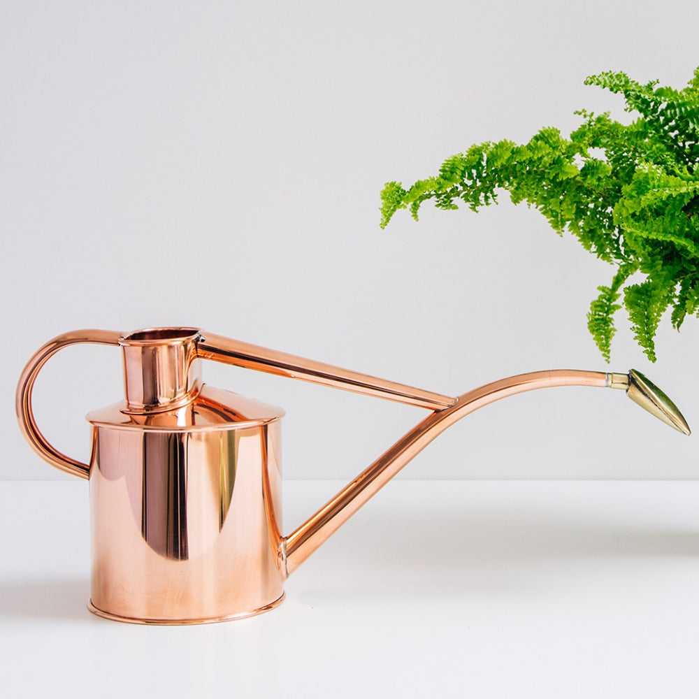 Load image into Gallery viewer, HAWS Gift Boxed Metal Indoor Plant Watering Can &#39;The Rowley Ripple&#39; 2 Pint (1 Litre) - Copper