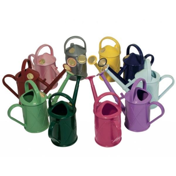 HAWS 1 Litre Heritage Plastic Plant Watering Can - Red