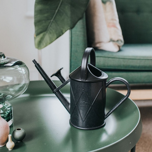 HAWS 'The Bartley Burbler'  1 Litre Heritage Plastic Plant Watering Can - Black