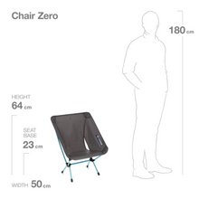 Load image into Gallery viewer, HELINOX Chair Zero - Black with Blue Frame