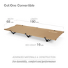HELINOX Cot One Convertible - Coyote With Black Frame