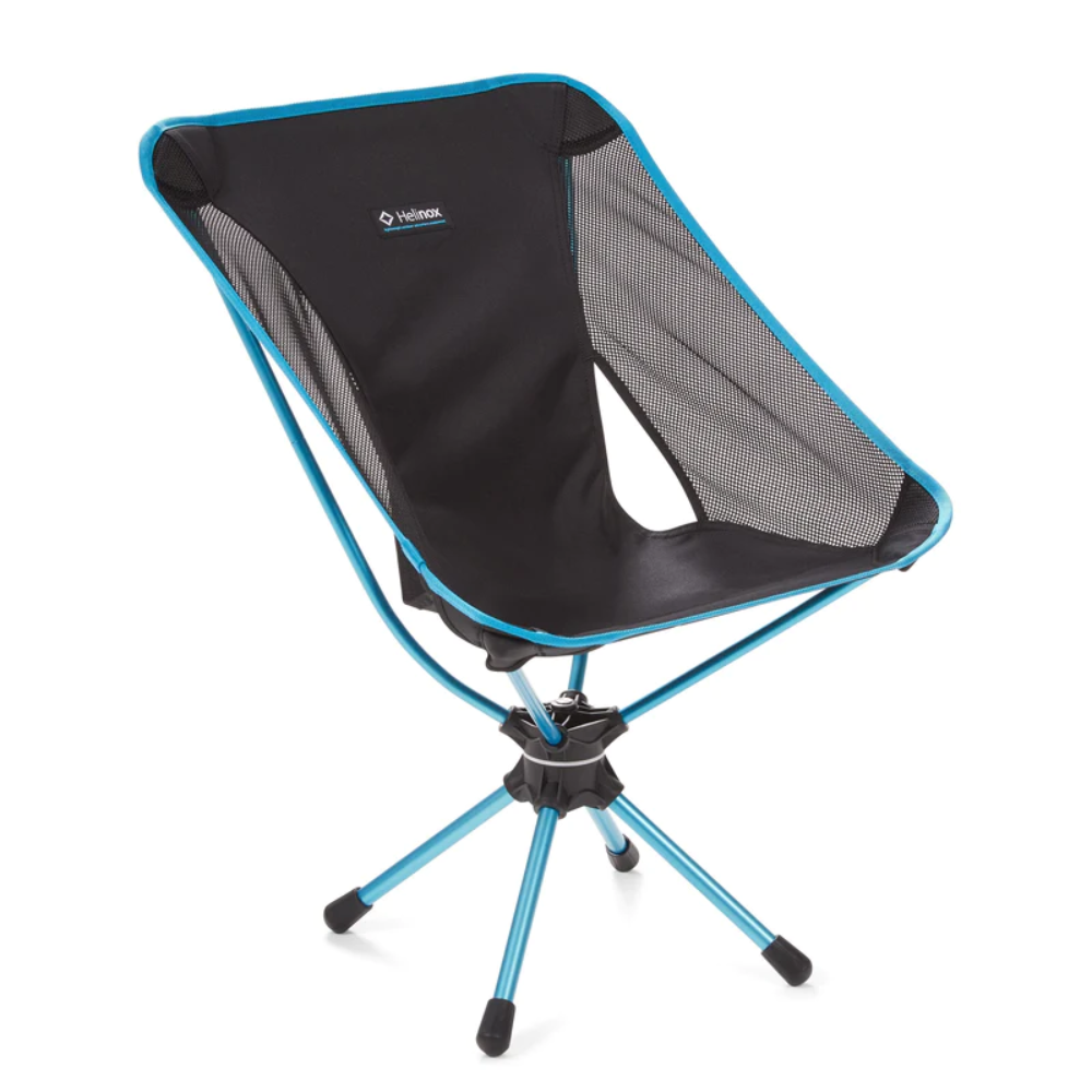 HELINOX Swivel Chair - Black With Blue Frame