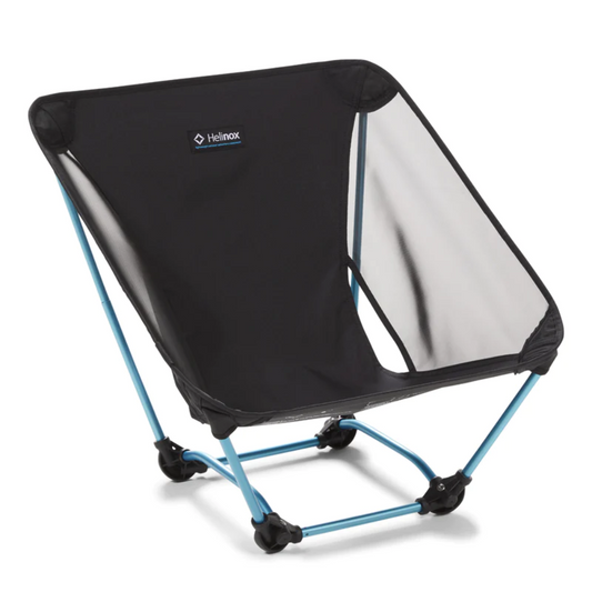 HELINOX Ground Chair - Black With Blue Frame