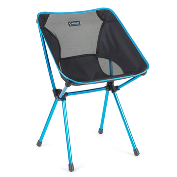 HELINOX Cafe Chair - Black with Blue Frame