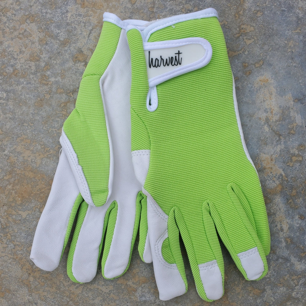 HARVEST Ladies Goatskin Gloves - Lime Green