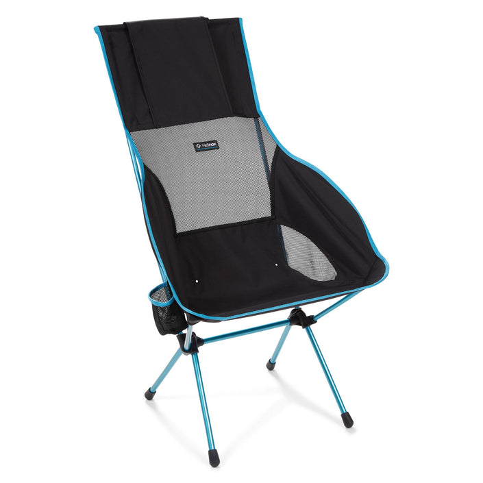 HELINOX Savanna Chair Black with Blue Frame
