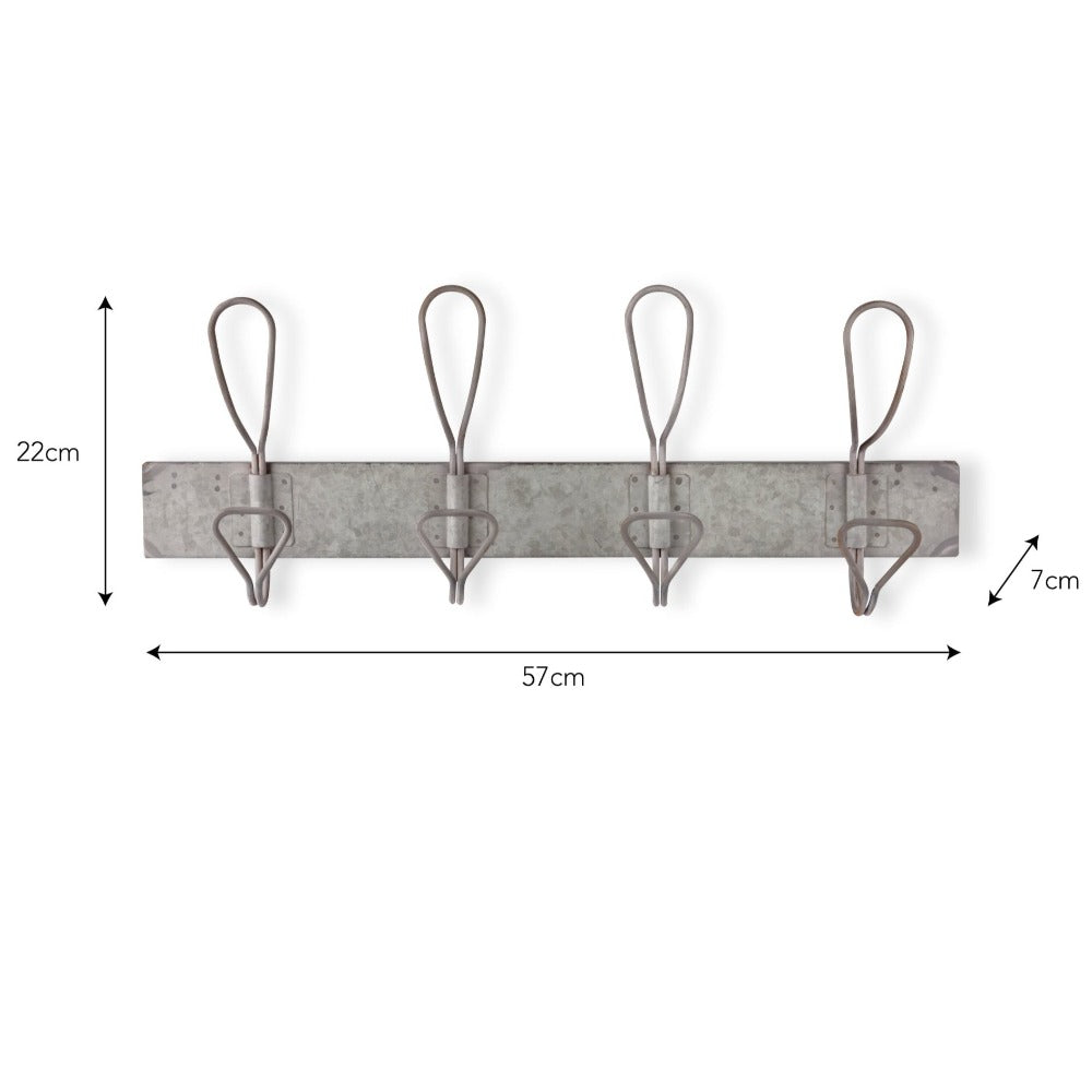 Load image into Gallery viewer, GARDEN TRADING Hook Rail - Antique Galvanised