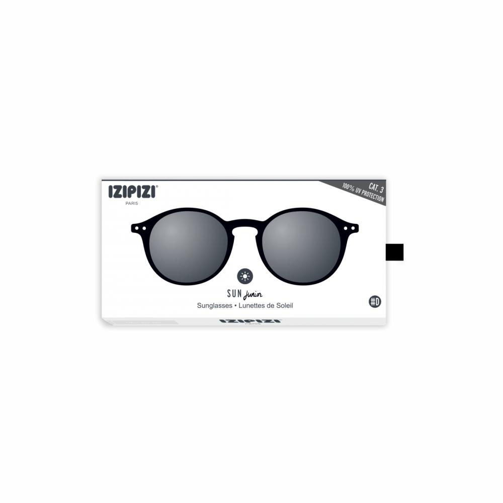 Load image into Gallery viewer, IZIPIZI PARIS Sun Junior Kids STYLE #D Sunglasses - Black (3-10 YEARS)