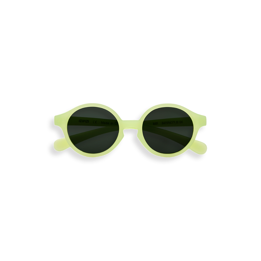 Load image into Gallery viewer, IZIPIZI PARIS Sun Baby Sunglasses - Apple Green (0-9 MONTHS)