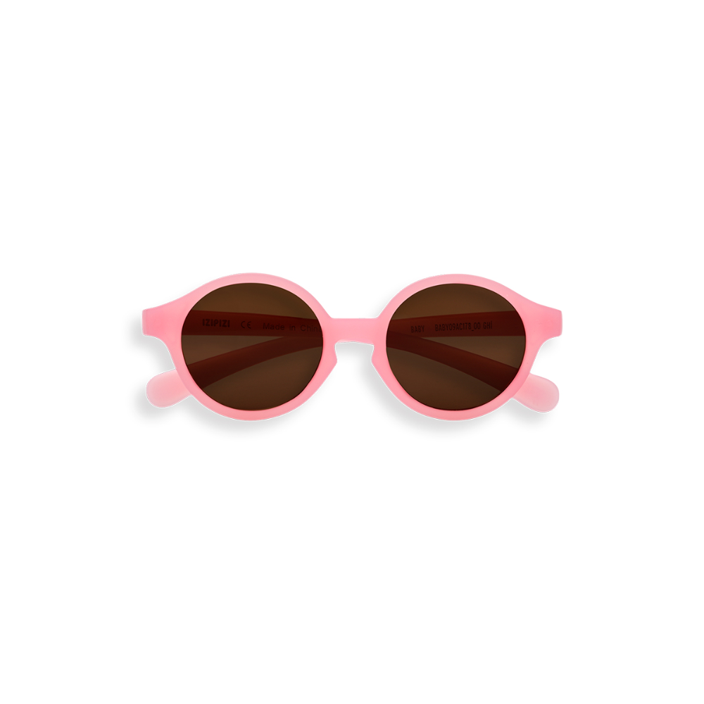 Load image into Gallery viewer, IZIPIZI PARIS Sun Baby Sunglasses - Hibiscus Rose (0-9 MONTHS)