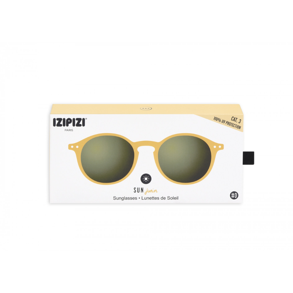 Load image into Gallery viewer, IZIPIZI PARIS Sun Junior - STYLE #D Sunglasses - Yellow Honey (5-10 YEARS)