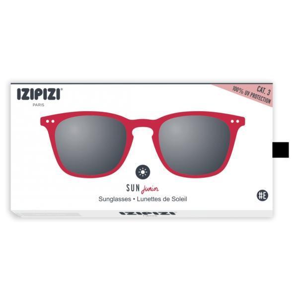 IZIPIZI PARIS Sun Junior Kids STYLE #E Sunglasses - Red (5-10 YEARS)