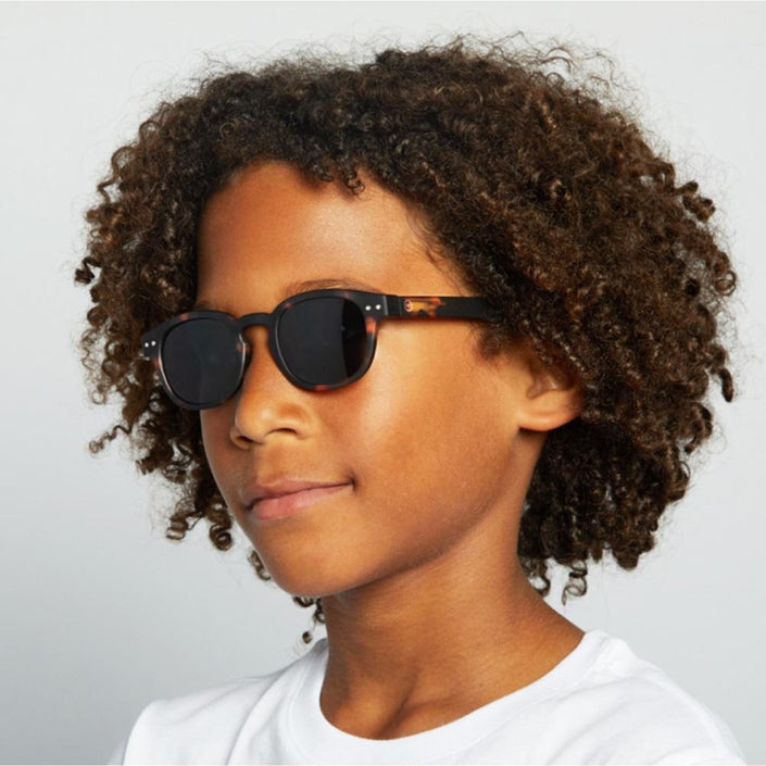 IZIPIZI PARIS Sun Junior Kids STYLE #C Sunglasses - Tortoise (5-10 YEARS)