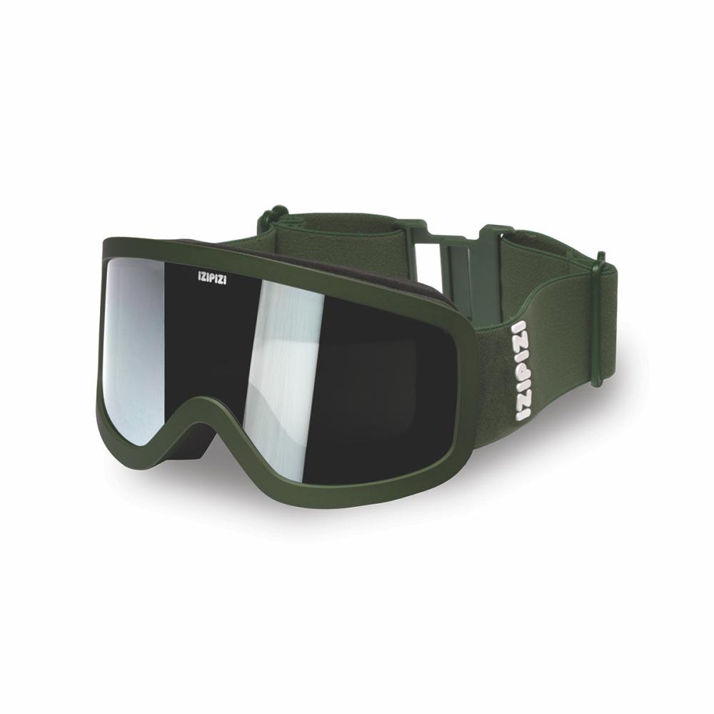 Load image into Gallery viewer, IZIPIZI PARIS Junior Kids Snow Goggles - SMALL - Khaki Green