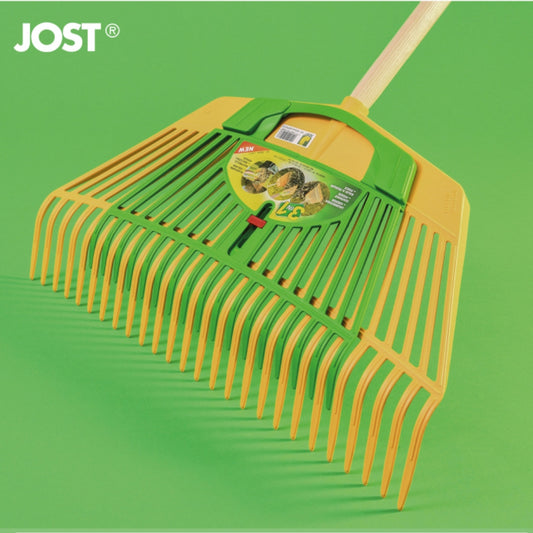 FRANZ JOST Combi Rake 600mm + Leaf Gripper - 150cm Handle - Black & Green