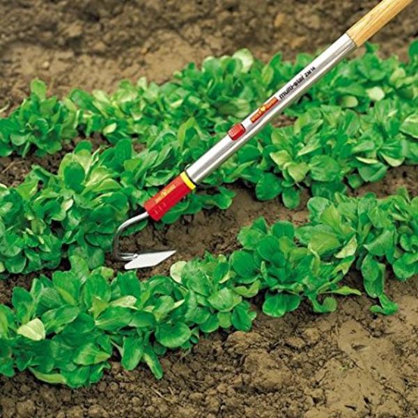 Wolf Garten Soil Cultivator with Single Large Tine in narrow garden bed