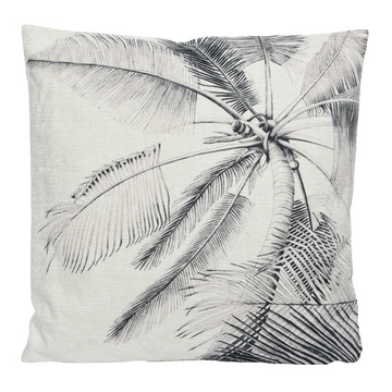 KAEMINGK Black & White Cushion - Palm **Limited Stock**