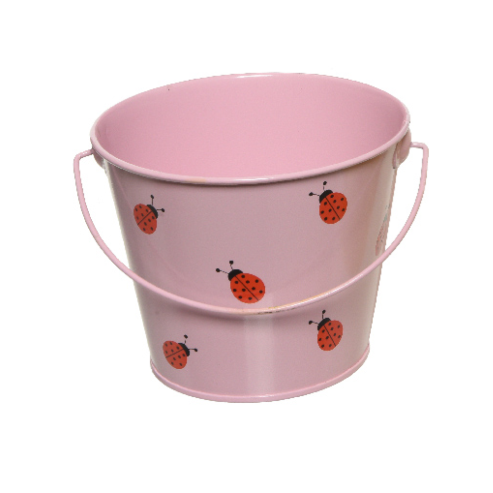 KAEMINGK Childrens Bucket Ladybird - Pink