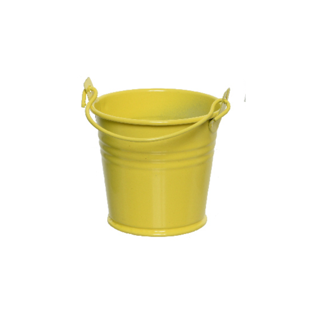 KAEMINGK Mini Bucket Ornament - Yellow