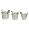 KAEMINGK Iron Bucket Round - Set of 3 **Limited Stock**