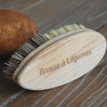 Load image into Gallery viewer, KELLER BÜRSTEN Vegetable Brush Beechwood &amp; Union Fibre - French Text - Brosse á Légumes