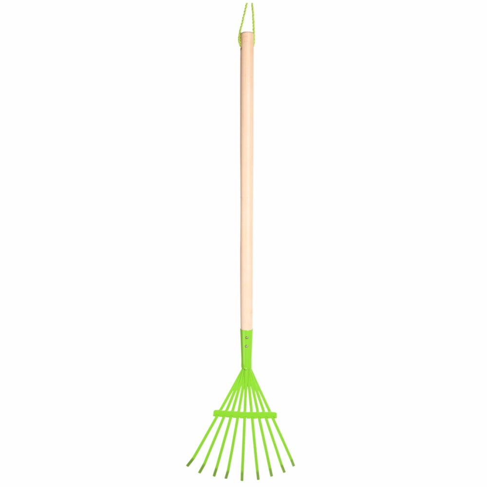 Load image into Gallery viewer, ESSCHERT DESIGN Children&#39;s Lawn Rake - Green