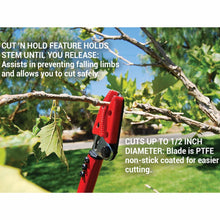 Load image into Gallery viewer, CORONA Long Reach Cut &#39;n&#39; Hold Pruner Secateurs  - 1/2 inch capacity