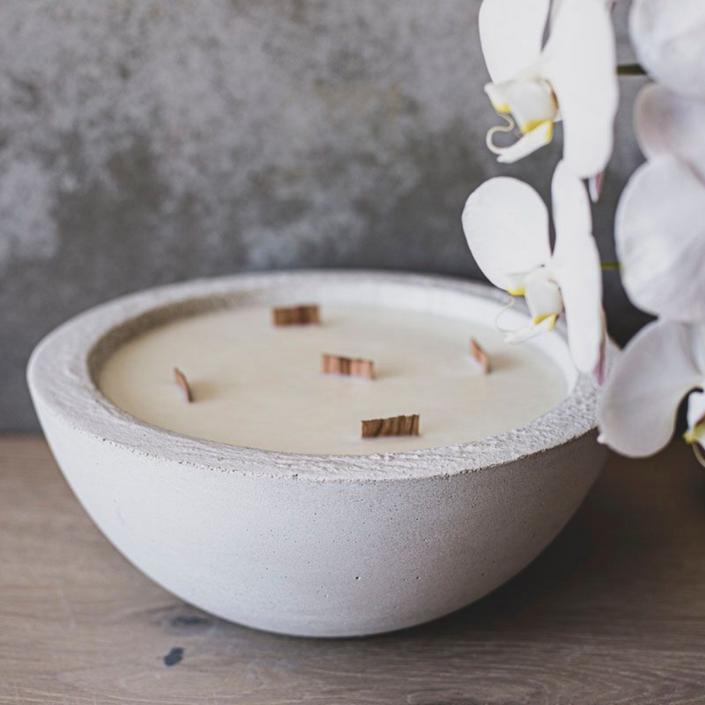 LUMEN + LUXE White Concrete Candle - X Large
