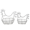 MARTHA'S VINEYARD Chicken Basket - Set of 2