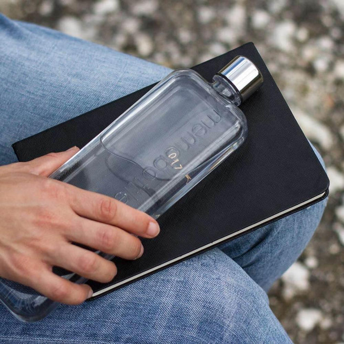 MEMOBOTTLE Slim Re-usable Flat Water Bottle