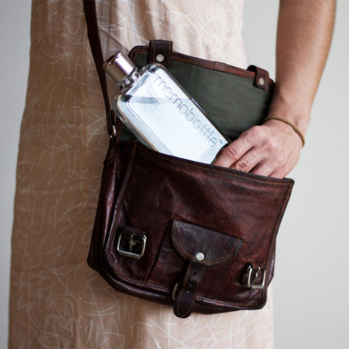 MEMOBOTTLE Slim Re-usable Flat Water Bottle